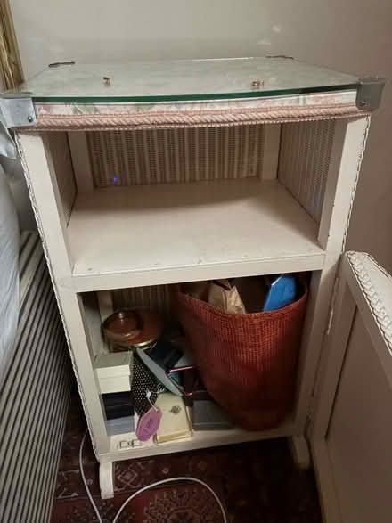 Photo of free Bedside Lloyd Loom cabinet (Chiswick W4) #2