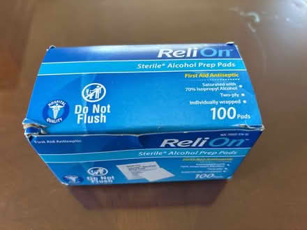 Photo of free Sterile alcohol prep pads (Darien) #1
