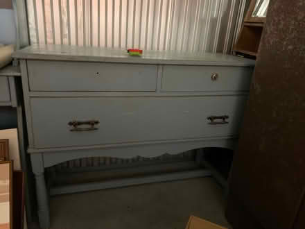 Photo of free Light blue Buffet/ Desk/ side table (West Roxbury) #1