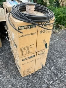 Photo of free Cat-3 and some coax cable (Bethany area) #1