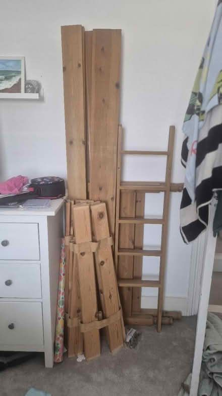 Photo of free Wooden single bed (Barming, Maidstone) #1