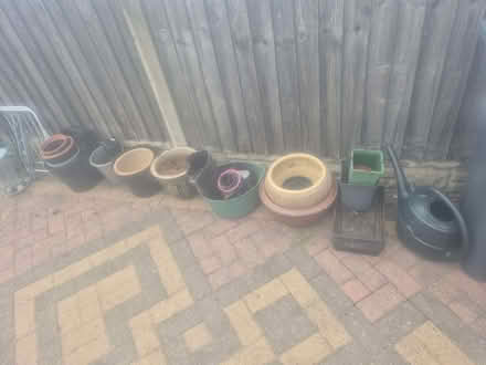 Photo of free Outdoor plant pots (Buckland End B34) #1