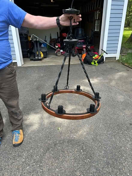 Photo of free Farmhouse style Chandelier (Groton Ma.) #1