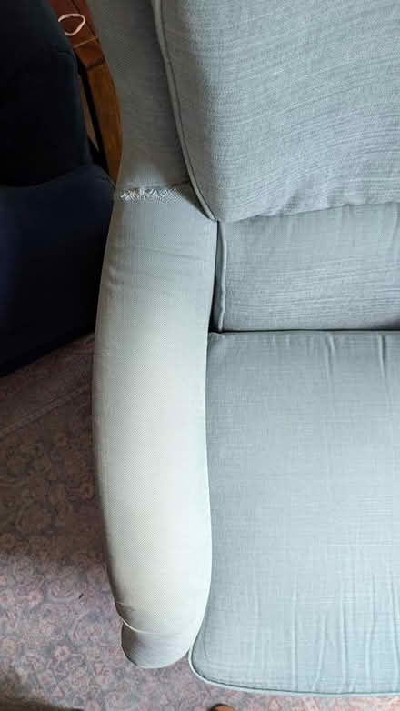 Photo of free Pale blue armchair (Honeypark, DunLaoghaire) #2