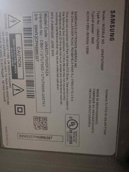 Photo of free 44 inch TV (Weston) #2