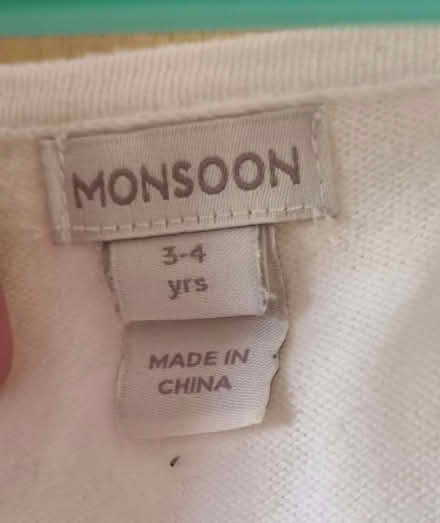 Photo of free Monsoon Girls Cardigan Age 3-4 (Thamesmead SE28) #3