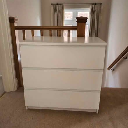 Photo of free IKEA white 3 drawer unit (Bedford MK41) #1