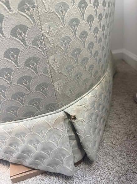 Photo of free Green Upholstered Chair (U Street Corridor) #3