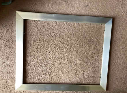 Photo of free 32 x 27cm Wood Frame & Glass/57x47 Silver Coloured Frame (St James, South Elmham IP19) #2