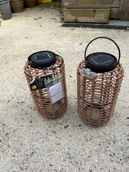 Photo of free Garden Solar Lamps (2) and Candle Lantern (Meresborough ME8) #3