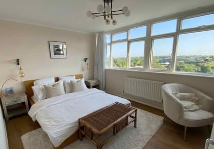 Photo of free Double Bed real wood frame and mattress (Southfields SW19) #1