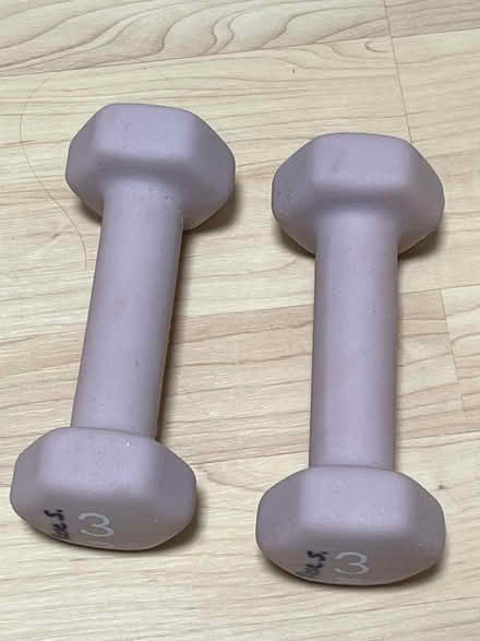 Photo of free 3 lb Hand Weights (Wolfe & Reed) #1