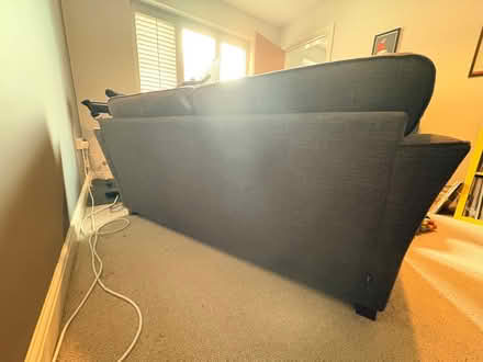 Photo of free Small two seater dark grey sofa (Droylsden M34) #2