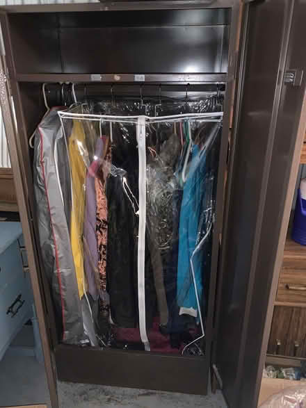 Photo of free Metal Wardrobe/ coat storage unit (West Roxbury) #2