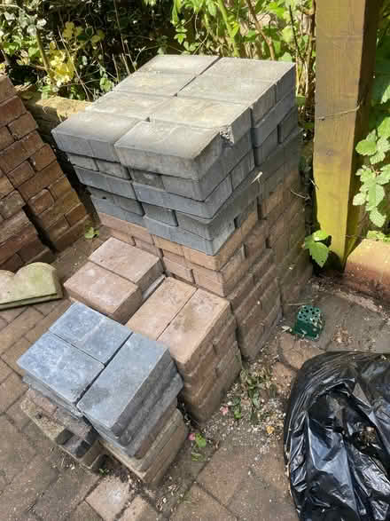 Photo of free Pile of bricks red and blue (Downhead Park MK15) #1
