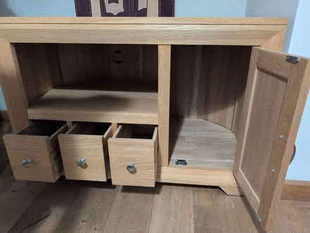 Photo of free corner cabinet solid oak (Norton LD8) #2