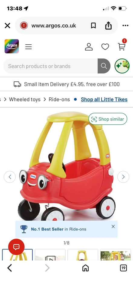 Photo of Little tykes car (Foxholes SG13) #1