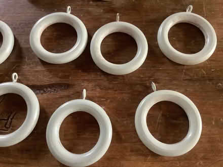 Photo of free x 16 Painted Wooden Curtain Rings (Upper Denby HD8) #2