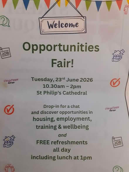 Photo of free Jobs Opportunities Fair EVENT (Birmingham City Centre B4) #1