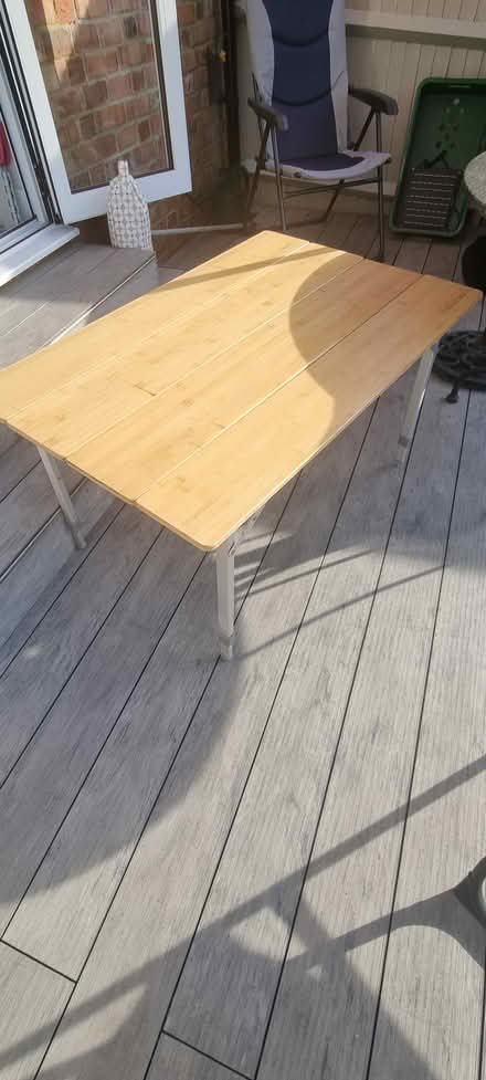 Photo of free Folding bamboo camping table (Dorking RH4) #1