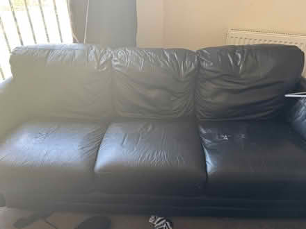 Photo of free Bed & leather couches (Farnborough, GU14) #2