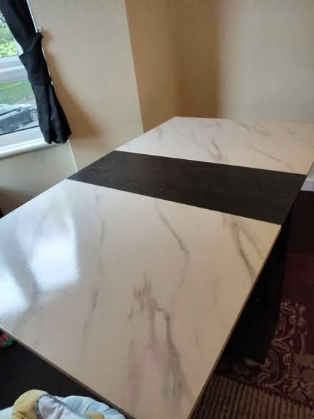 Photo of free Marble drop leaf table (Egdbaston) #1