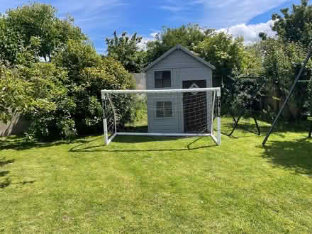 Photo of free 1 large football goal post with net and training rebound net (Downfield DD3) #1