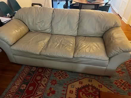 Photo of free Leather sofa (Cedar Court, N Greensboro st) #1