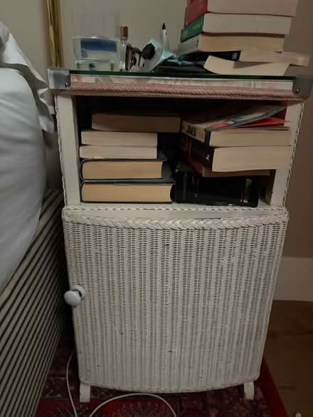 Photo of free Bedside Lloyd Loom cabinet (Chiswick W4) #1