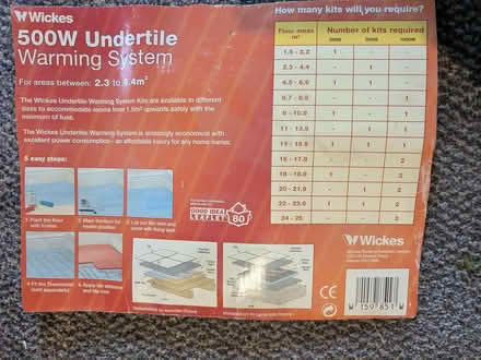 Photo of free Under tile heating system (Radernie KY16) #2