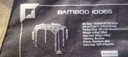 Photo of free Folding bamboo camping table (Dorking RH4) #3