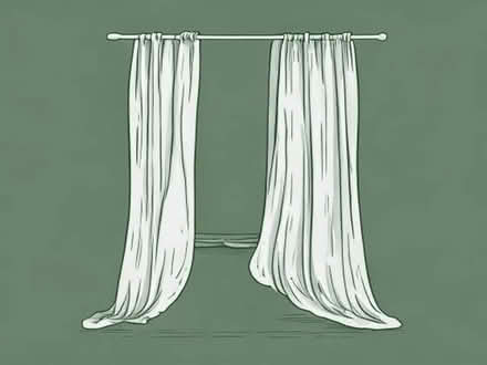 Photo of Old net curtain (Ashford TW15) #1