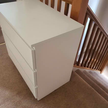 Photo of free IKEA white 3 drawer unit (Bedford MK41) #3