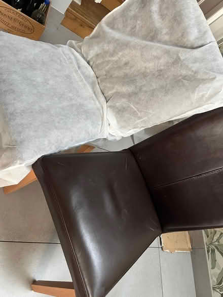 Photo of free 4 leather dining chair lovely quality (Chiswick W4) #4