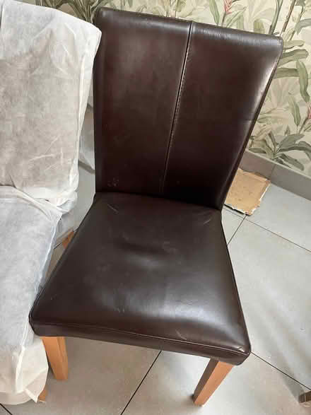 Photo of free 4 leather dining chair lovely quality (Chiswick W4) #1