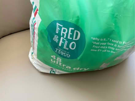 Photo of free Tesco Fred and Flo nappies (East Carleton NR14) #2