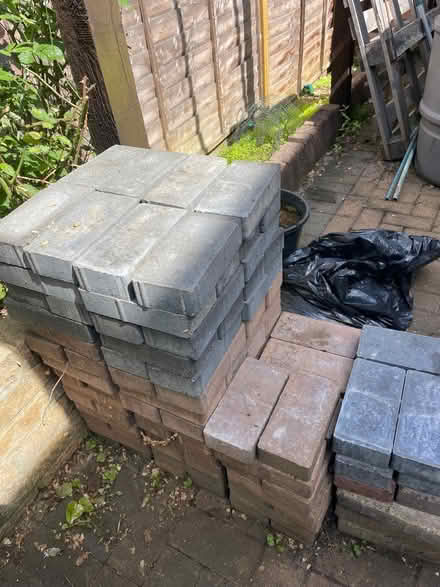 Photo of free Pile of bricks red and blue (Downhead Park MK15) #2
