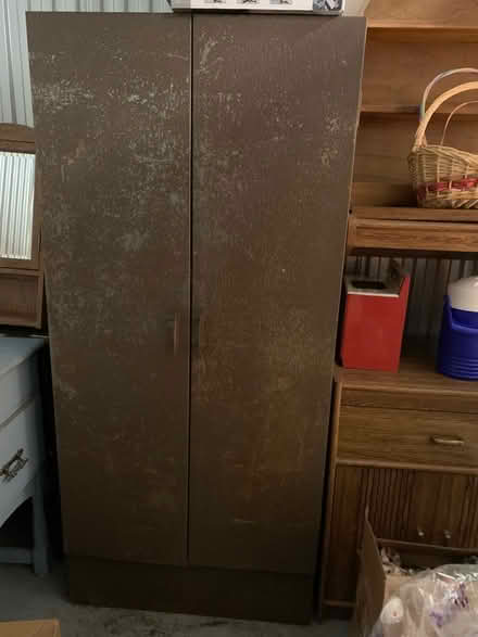 Photo of free Metal Wardrobe/ coat storage unit (West Roxbury) #1