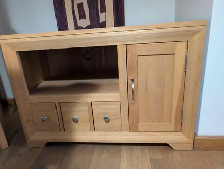 Photo of free corner cabinet solid oak (Norton LD8) #1