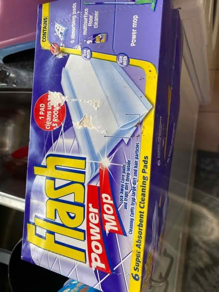 Photo of free Flash power mop pads and detergent (Woodley RG5) #2