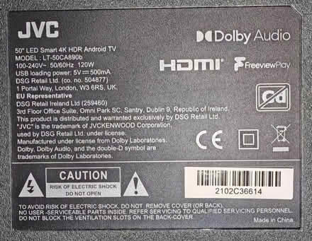 Photo of free 50" 4k JVC - Android TV (Shooters hill SE3) #2