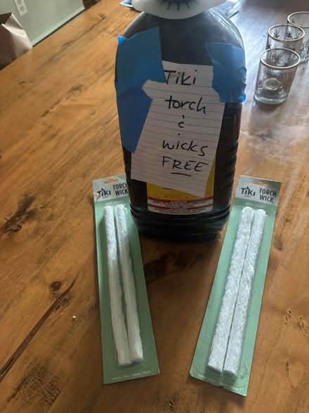 Photo of free Tiki torch fluid and wicks (Centerville) #1