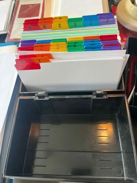Photo of free Index box with cards (Lavender Hill SW11) #1