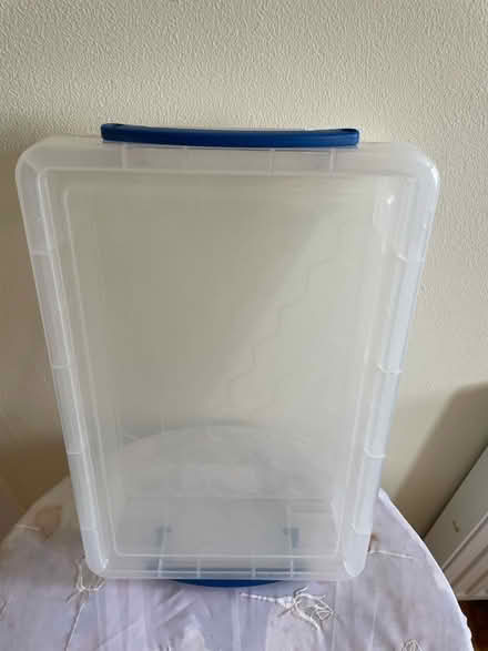 Photo of free A4 plastic storage box (Talbot Village BH10) #2