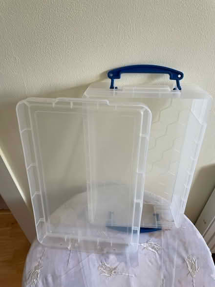 Photo of free A4 plastic storage box (Talbot Village BH10) #3