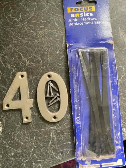 Photo of free House Number 40 and blades (Purbrook PO7) #1