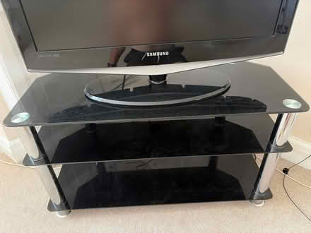 Photo of free Glass tv stand (Hillingdon UB8) #2
