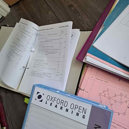 Photo of free 4 folders of A level maths exam papers and,resources. (Yardley B33) #1