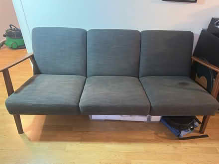 Photo of free Grey 3-seat sofa - great condition (Askew Road W3) #1