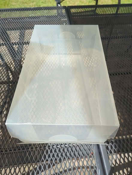Photo of free 5 plastic shoe storage boxes (Egham TW20) #2